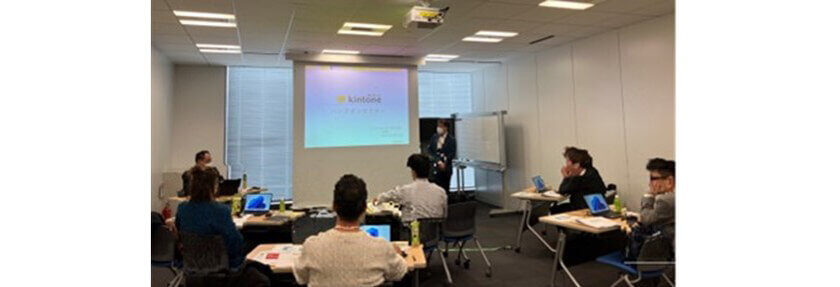 kintoneハンズオンセミナーの様子