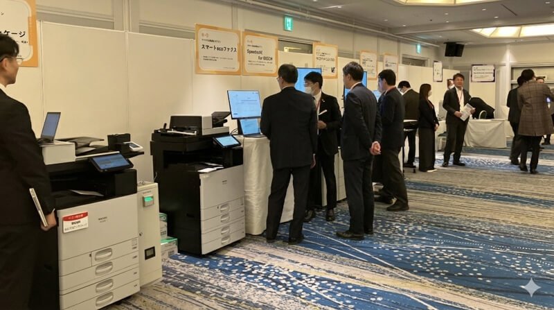 複合機デモンストレーションの様子
