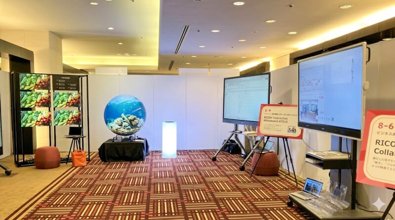 会議/サイネージ用 大型LEDビジョンも展示