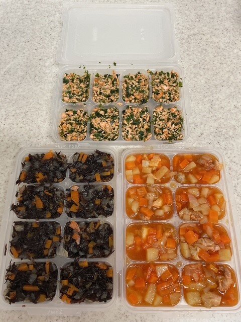 りょうすけさんが作った離乳食の作り置き/息子さんの大好物のお豆腐チキンナゲット