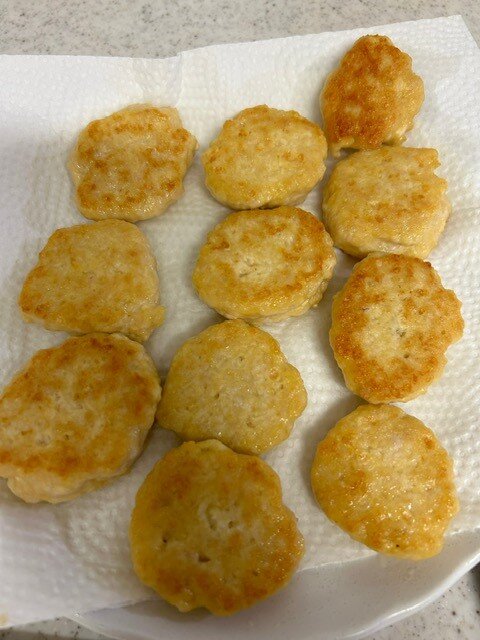 息子さんの大好物のお豆腐チキンナゲット