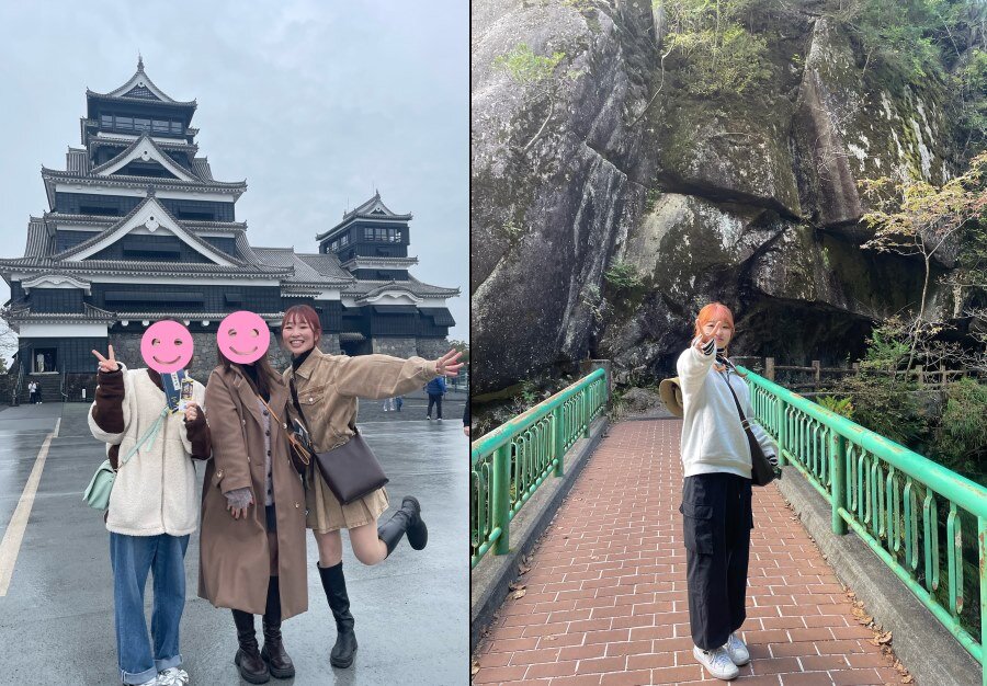 友達と遠出の旅行を楽しむ本間さん