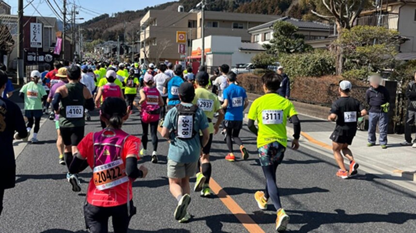 ●大勢の方がマラソンに参加