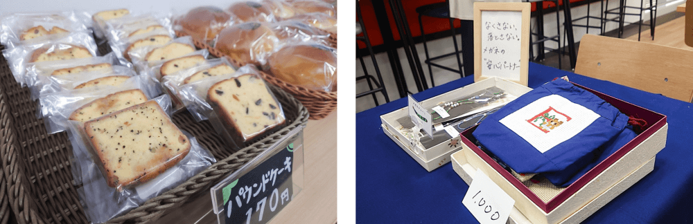 買う知るボランティアでのおりひめベーカリーさん・なにわの宮さんの様子