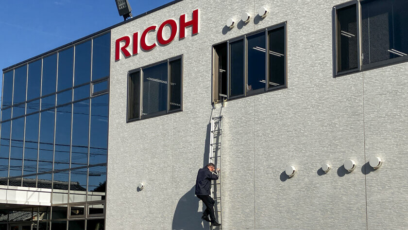 避難訓練の様子