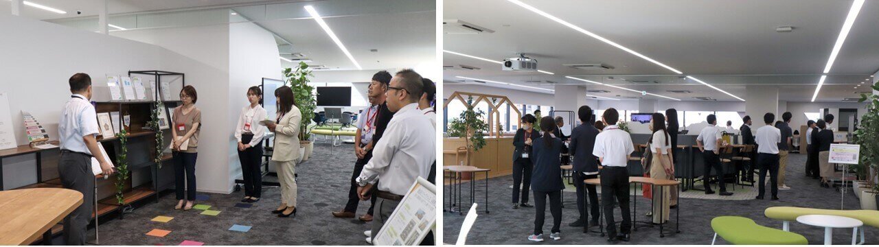 リコージャパン富山支社内の見学