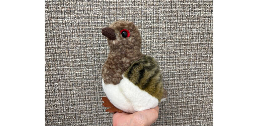 「雷鳥」のぬいぐるみ