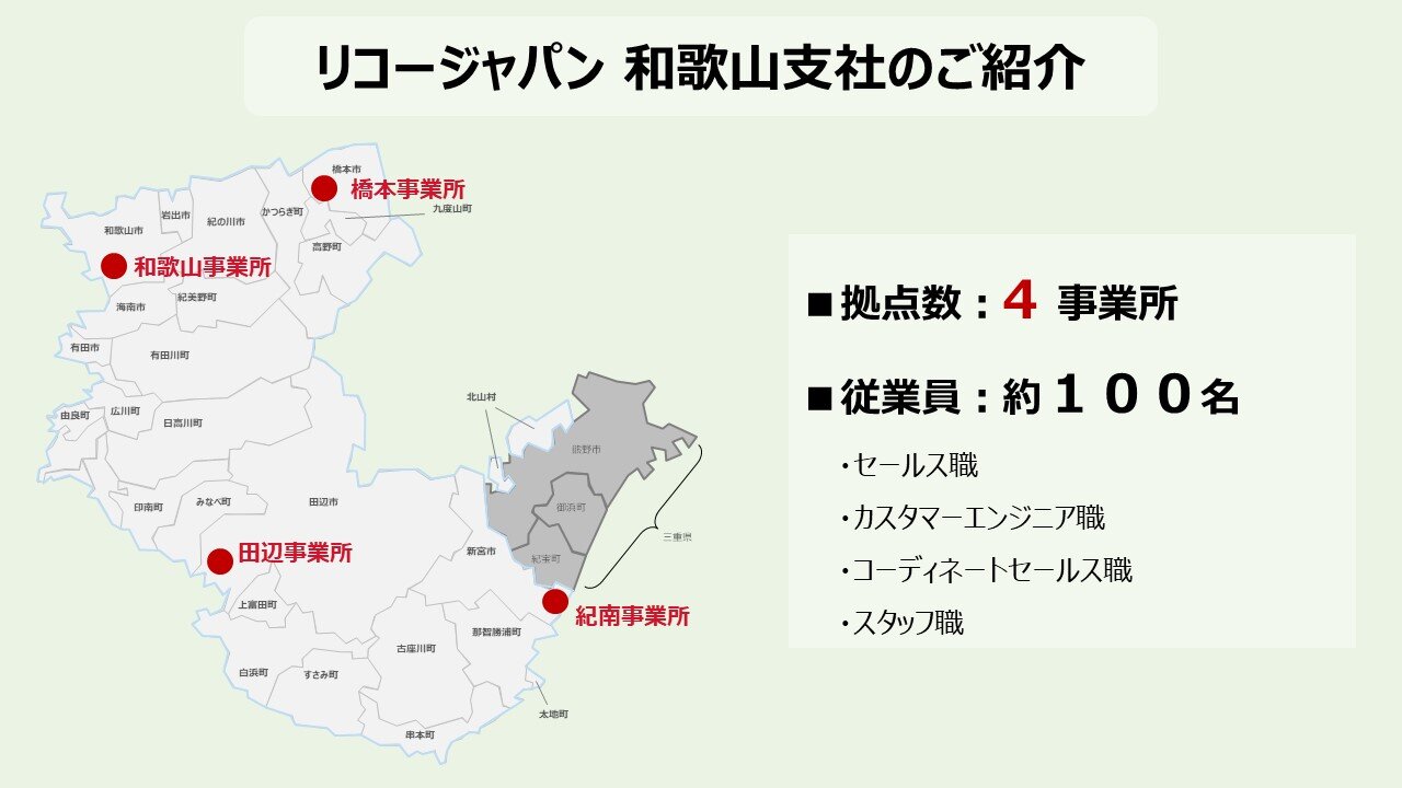 「和歌山支社」について