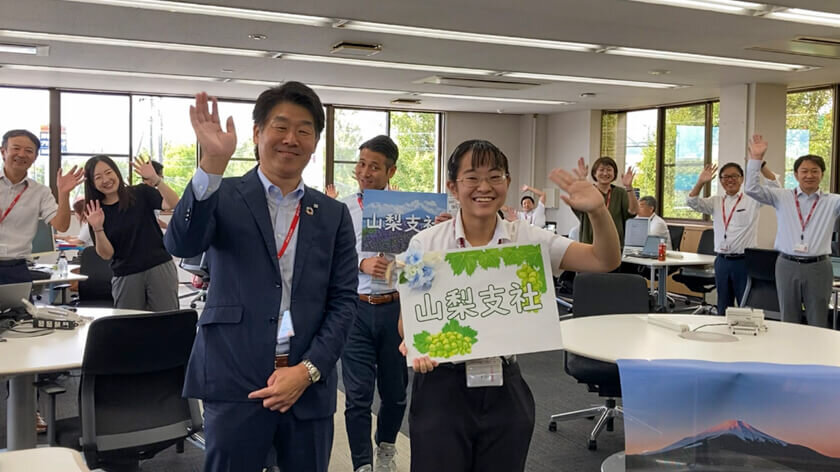 リコージャパン山梨支社のメンバー